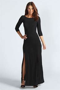 Image result for Black Long Sleeve Dress with Black Boots