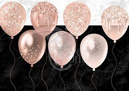 Image result for Rose Gold Balloon Cartoon 10