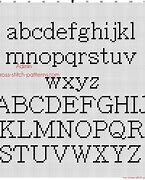 Image result for Cross Stitch Letters Easy and Small