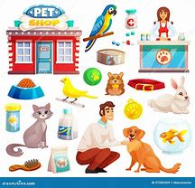 Image result for Cartoon Pet Store Animals