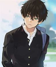 Image result for Cute Anime Boy Black Hair