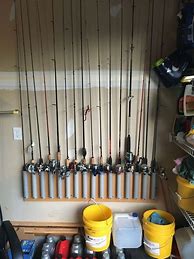 Image result for DIY Wall Fishing Rod Holders