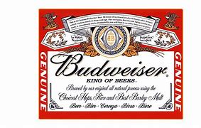 Image result for Budweiser Can Label