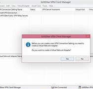 Image result for SoftEther VPN Client Manager Add Server