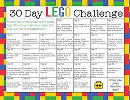 Image result for 30-Day LEGO Chalenge