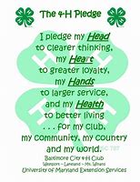 Image result for 4-H Pledge Printable