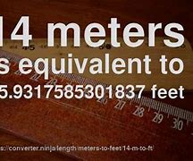 Image result for 14 Meters to FT