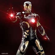 Image result for Black and Gold Iron Man Helmet