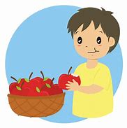 Image result for Black Child Eating an Apple Cartoon