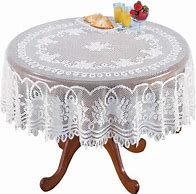 Image result for Round Lace Tablecloth