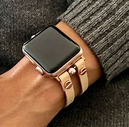 Image result for gold leather apples watches bands