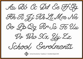 Image result for Cursive A to Z