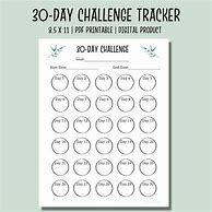 Image result for 30-Day Challenge R Printable