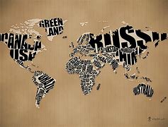 Image result for Black Typography Map