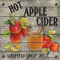 Image result for Vintage Apple Cider Sign