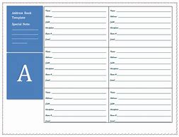 Image result for Name Address Book