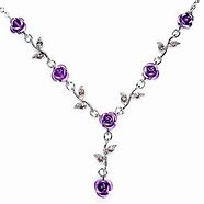 Image result for Purple Forever Rose with Necklace