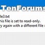 Image result for Help for Read-Only Files and How to Change It