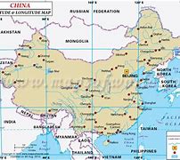 Image result for China Map with Coordinates