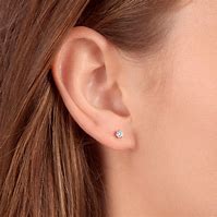 Image result for 14K White Gold Diamond Earrings