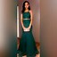 Image result for Mermaid Prom Dress Neon Green