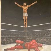 Image result for Jesus Wrestling Top Rope