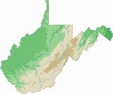 Image result for West Virginia Contour Map