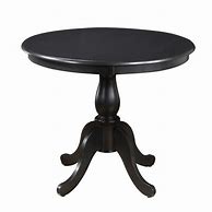 Image result for 36 Inch High Thin Wood Pedestal Table with a Round Top