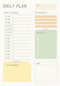 Image result for Aesthetic Daily Planner Template