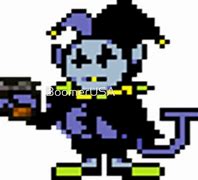 Image result for Jevil with a Gun