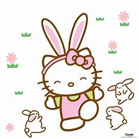 Image result for Hello Kitty Bunny Wallpaper