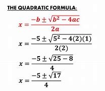 Image result for Formula to Solve Quadratic Equation