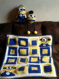 Image result for Minion Crocheted Afgan Pattern
