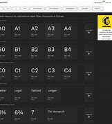 Image result for R Paper Sizes