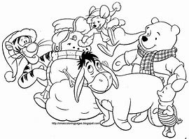 Image result for Merry Xmas Winnie the Pooh Black and White