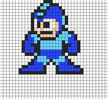 Image result for Mega Man Perler Bead Pattern