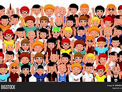 Image result for Crowd People Cartoon