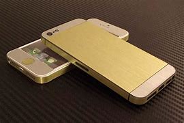 Image result for Custom iPhone Skin Sticker Brushed Gold