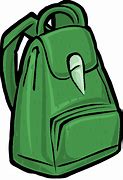 Image result for Green Backpack Clip Art