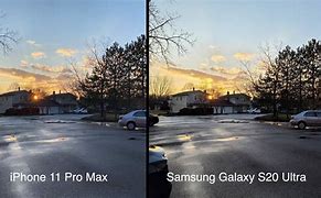 Image result for Samsung S20 vs iPhone 11 Camera
