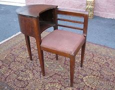 Image result for Antique Gossip Bench Phone Table