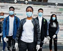 Image result for Covid 19 People Wearing Masks