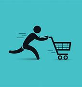 Image result for Pushing Shopping Cart Clip Art