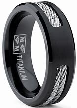 Image result for Black Stainless Steel Rings for Men