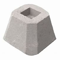 Image result for Cone Shape Concrete Pier Blocks