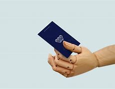 Image result for Woman Holding Business Card Mockup