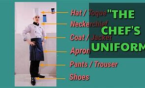 Image result for Parts of a Chef Uniform