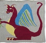 Image result for knitting dragon chart