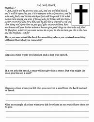 Image result for Bible Study Questions Worksheets