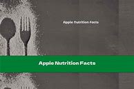 Image result for Apple Nutrition Facts